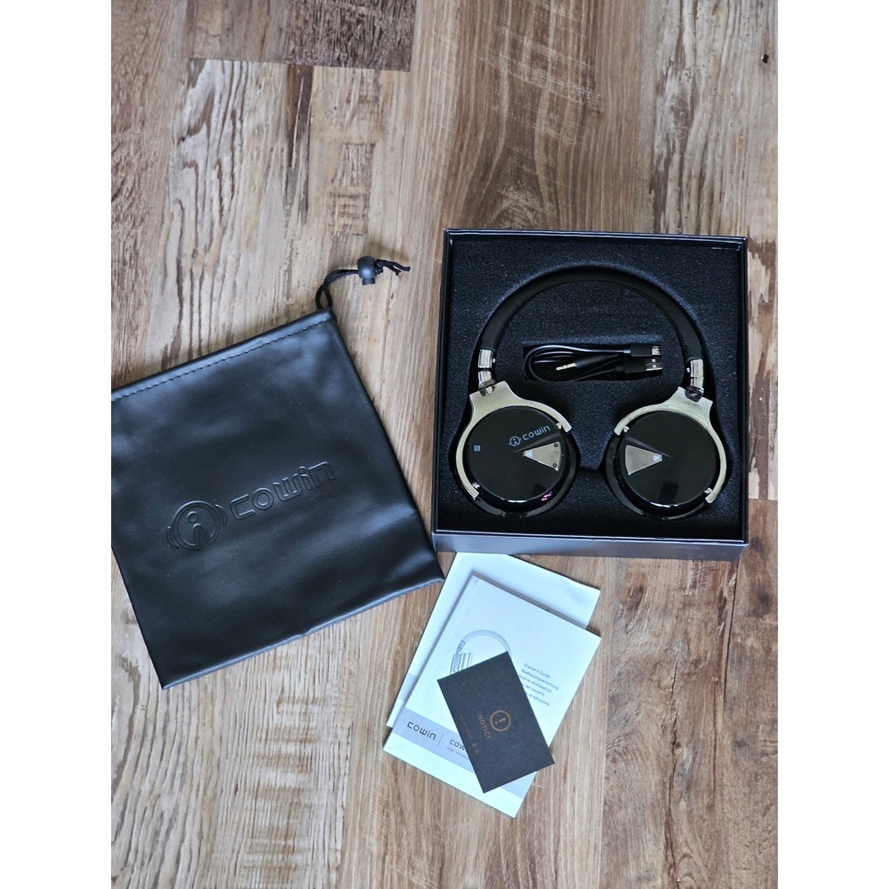 Cowin E7 Active Noise Cancelling Bluetooth Headphones Over Ear Black Wireless